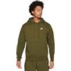 Nike M NSW Club Hoodie PO BB Felpa con Cappuccio, Rough Green/Rough Green/White, XL Uomo