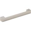 GRIMME Maniglia Tebros LA 192 mm - Maniglia per mobili quadrata - ideale come maniglie per mobili da cucina, larghezza 227 mm, effetto acciaio inox pressofuso