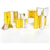 PLAYLEARN Set Geometrico Riflettente - 14 Pezzi Oro e Argento