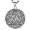 EUDORA Harmony Ball Collana con Sigillo dei Sette Arcangeli in Argento Sterling per Donne Uomini, Ciondolo di Protezione di San Michele Medaglione Spirituale Amuleto Talismano Regalo di Gioielli, 24