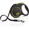 FLEXI guinzaglio automatico Black Design L strap 5 m verde