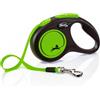 FLEXI Guinzaglio New Neon S Fettuccia 5 m verde