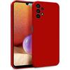 MyGadget Cover per Samsung Galaxy A32 5G - Custodia in Silicone Morbido a Doppio Strato - Case con Protezione Fotocamera & Fodera Interna Antigraffio - Rosso