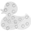 Feridras 5 Formine Antiscivolo Doccia e Vasca Duck in PVC colore Bianco