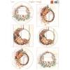 Carta da Découpage Autumn Wreaths