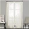 Curtainworks Soho Voile Sheer Ganci per Tenda a Pannello, Oyster, 29 by 95