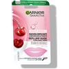 Garnier Maschera in Tessuto per Labbra, Formula Super Idratante e Rimpolpante, Con Ciliegia e Pantenolo, Confezione da 1