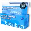 Blankea Polvere Sbiancante Denti Professionale - Dentifricio Sbiancante al gusto di Menta - Rimuove le Macchie di Caffè, Tè, Vino, Tartaro e Placca - Sbiancamento Denti Professionale a Casa