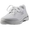 Skechers 124404-WSL_38, Scarpe da Ginnastica Basse Donna, White, EU