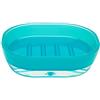 Excelsa Linea Bagno Portasapone, Plastica, Azzurro