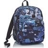 Invicta Zaino Scuola Strong, Doppio Scomparto con Tasca Porta PC, Tasca Porta Borraccia, Tasca con Organizer, Maxi Capiente, Unisex-Bambini e Ragazzi, Blu, 38lt