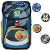 SJ GANG STYLE JAM GANG Zaino Scuola UPDOWN BOX - GREEN SHADOWS - Zaino Multiscomparto con Scomparti Rimovibili, Maxi Capienza - Ergonomico, Sistema di Regolazione del Peso - Tessuto 100% Eco-Material