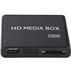Diyeeni Media Player, Full HD Mini Box 1080P, Media Player Box, Supporto Lettore Multimediale Digitale USB M-MC RMVB MP3 AVI MKV Surround Sound Out (EU)