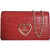 Love Moschino BORSA A SPALLA Donna, Rosso, Taglia unica