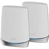 NETGEAR Orbi Wifi 6 Mesh RBK752, Router Wifi 6 + 1 Satellite, Copertura Fino a 350 m2 e 40 Dispositivi, Velocità AX4200 Triband