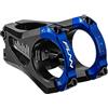FUNN Equalizer Attacco Manubrio per Bicicletta Senza Rialzo - Lunghezza 42mm con Morsetto Manubrio da 35mm, Attacco Manubrio in Lega Leggera a 0 Gradi per Mountain Bike e BMX Bike (Blu)