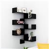 KTHLBRH Mensole a Muro Angolari 2 pz Nere 40x40x50 cm in Truciolato mensola sospesa libreria a muro mensole camera da letto Mensole da muro Adatto per soggiorno, camera da letto,ufficio