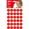 APLI Kids APLI - Borsa per gomiti rotondi, 20 mm, colore: rosso, 6 fogli