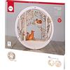 Rayher cerchio decorativo in legno, motivo foresta, 30cm ø, da appendere, legno naturale certificato FSC, 1 kit a 9 pezzi, 63156505