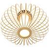 BRILONER - Lampada da Soffitto in Bambù per Soggiorno, Plafoniera in Legno, Boho, Decorazione Camera da Letto, Attacco E27, 40 cm