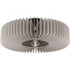 Eglo Palombaia - Lampada da soffitto a incasso, lampada rotonda per il soggiorno in legno, grigio, per il soggiorno e la camera da letto, attacco E27, diametro 50 cm