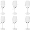 Excelsa Asti Set 6 Calici da Vino, Trasparenti, Vetro Soffiato, Capacità 470 Ml.
