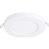Eglo Fueva Flex - Faretto da incasso LED, plafoniera rotonda, lampada da soffitto in alluminio e plastica in bianco, colore luce bianco caldo, Ø 11,7 cm