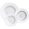 Tramontina - Set di piatti piani, fondi, dessert Alicia, 27 cm, 23 cm, 21 cm, 12 pezzi, porcellana