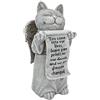 Design Toscano QL59385 Statua Gatto Commemorativa Impronte di Zampa sui Nostri Cuori, Grigio, 12.5x12.5x25.5 cm