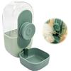 xiruiubao Distributore Acqua Cani Gatti Automatico - Dispenser Automatici per Animali Domestici da Appendere, Secchio Trasparente da 0,8 L, per Animale di Piccola e Media Taglia, 20 * 15 * 10 cm, Verde Menta