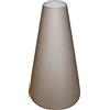 LampyAbazury.com Paralume 300 x 105 x 500 mm diametro inferiore x diametro superiore x altezza | coni | cotone beige | per attacco E27 (grande) | paralume 30 x 10,5 x 50 cm
