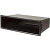 tomzz Audio 2400-007 Mascherina per autoradio universale, vano portaoggetti, cornice per autoradio 1-DIN 187x58x100 mm ISO, compatibile con VW Golf, Polo, Seat, Skoda e Volvo