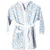 Ti TIN Accappatoio Per Bambino o Bambina con Cappuccio in Spugna | 100% Cotone Morbido e Assorbente con Un Design a Stelle Color Celeste, Taglia da 3 a 4 Anni
