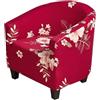 uyeoco Copripoltrona 1 Posto Elasticizato,Fodere Copripoltrona Universale,Copripoltrona da Cocktail Chesterfield Rimovibile Lavabile Antiscivolo per Bancone Soggiorno Tullsta (Color : #55)