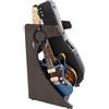 GATOR FRAMEWORKS - Supporto per chitarra elettrica Serie Elite con rack combinato per custodie da 3 a 4 spazi, finitura marrone noce scuro (GFW-ELITEGTR3RK-BRN).