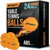 SPINSTI Palline da ping pong | 3 stelle 40+ palline da ping pong arancioni professionali per sport indoor | Palline da ping pong di alta qualità in ABS arancione | Sferiche senza celluloide