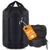 OUKENS Compressione Stuff Sack, 2 Pezzi Tessuto Oxford Tessuto Esterno Campeggio Sacco A Pelo Impermeabile Viaggio Adulto Sacchetto di Stoccaggio a Compressione per Sacchi a Pelo Vestiti