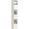 SoBuy Armadio Colonna salvaspazio Mobiletto salvaspazio Scaffale Alto Cassettiera Bagno Mobiletto Bagno STR10-W