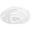 Eglo Palagiano - Lampada LED da soffitto rotonda, plafoniera in plastica bianca, plafoniera per ufficio, corridoio e cucina, luce bianca neutra, diametro 30 cm