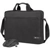 NATEC Borsa notebook Natec Wallaroo 2 15.6'' con mouse wireless Nero [AONATNT00000054]