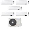 Samsung Climatizzatore Penta Split Cebu 7+9+9+9+18 con AJ100TXJ5KG/EU Inverter Wi-Fi Classe A++ ,