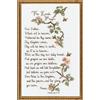 Janlynn - Kit Box Punto Croce, Disegno Floreale con l'inglese sentenza