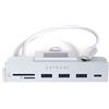 SATECHI Hub USB C con Morsetto per iMac con USB-C Dati, 3x Tipo A 3.0, Lettori Micro/SD, Solo per Apple Studio Display, iMac M1 24 (2021) - Non Compatibile con iMac 2020 e Precedenti