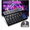 Mixer Audio 7 Canali Controller Professionale USB Karaoke DJ Echo F7 Regolazione