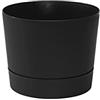 Root & Vessel Vaso per piante, nero opaco, 21,6 cm