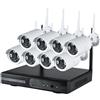 BES Kit WiFi Videosorveglianza Nvr 8 Telecamere 1080P 2mpx Plug and Play Esterno