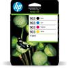 HP - HPS SUPP INKJET HOME (1N) HP Confezione da 4 cartucce di inchiostro nero, ciano, magenta, giallo originali 903