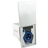 as - Schwabe Spina CEE per caravan 230 V / 16 A / 3 poli - Spina da esterno con coperchio scorrevole - Spina tripolare per caravan / camper - IP44 - Made in Germany - Bianco I 61480