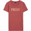 Freddy T-shirt regular fit in jersey con stampa FREDDY in oro