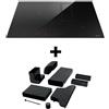 ELICA piano cottura a induzione con cappa filtrante NIKOLATESLA FIT 3Z 60 cm e KIT0167757 per uscita fuori zoccolo - PRF0184526+KIT0167757